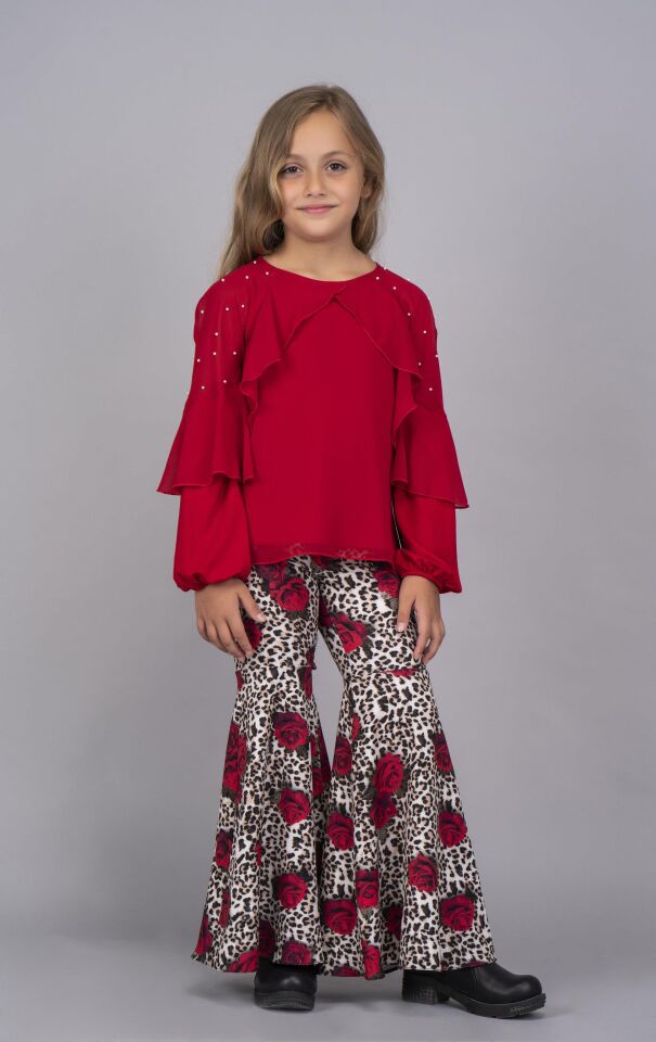 KIZ ÇOCUK İSPANYOL PAÇA PANTOLON