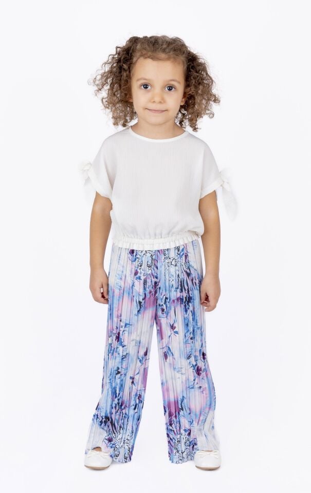 KIZ ÇOCUK KOLU BAĞLAMALI BLUZ