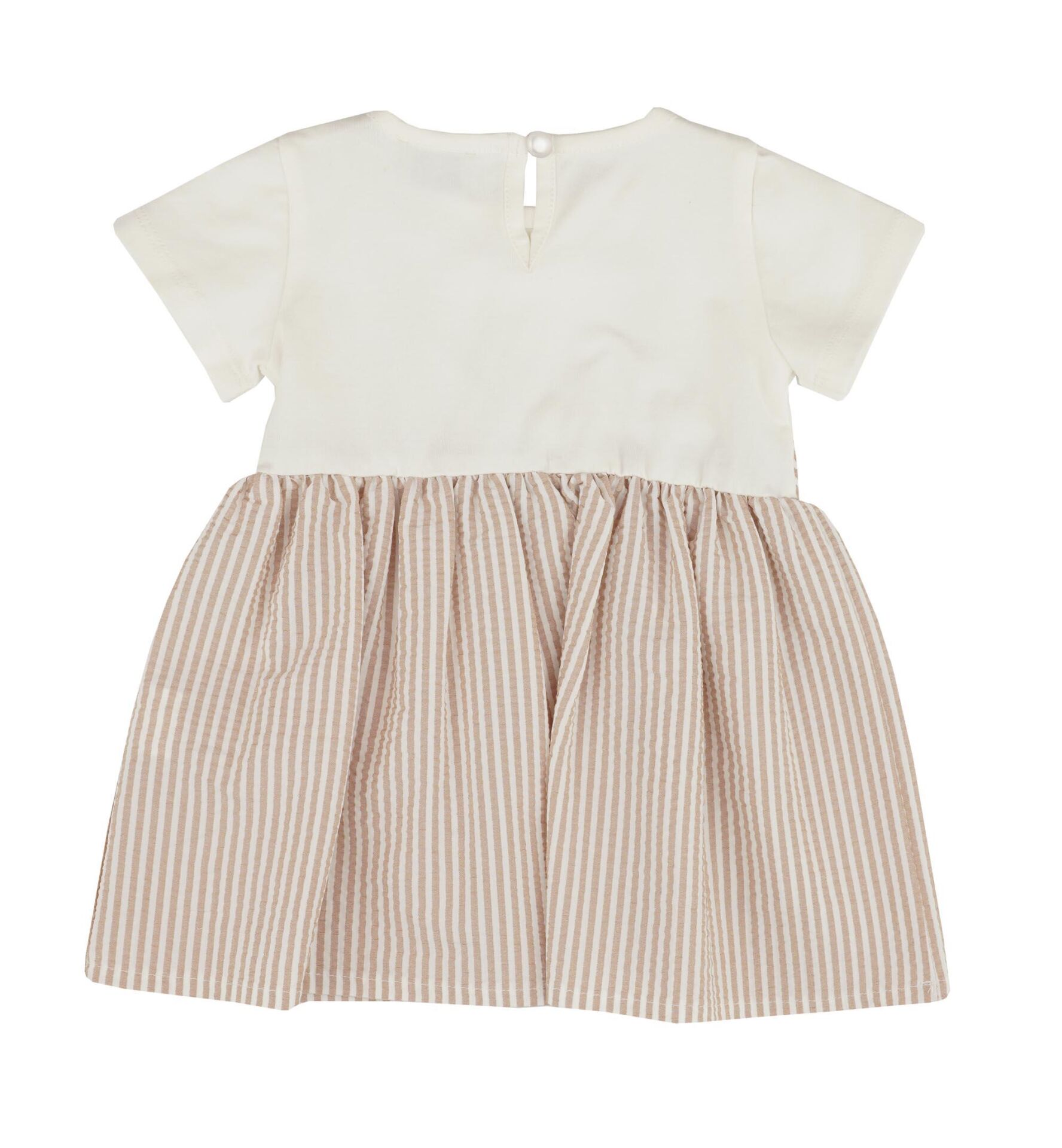 KIZ BEBEK ÇİZGİLİ ELBİSE