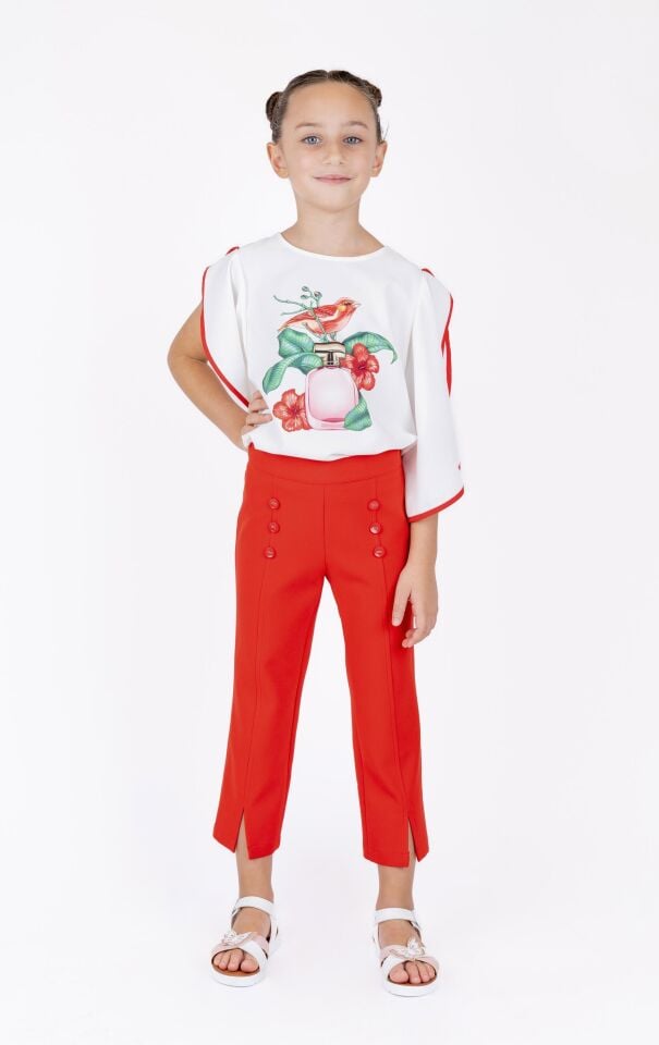 KIZ ÇOCUK BASKILI BLUZ