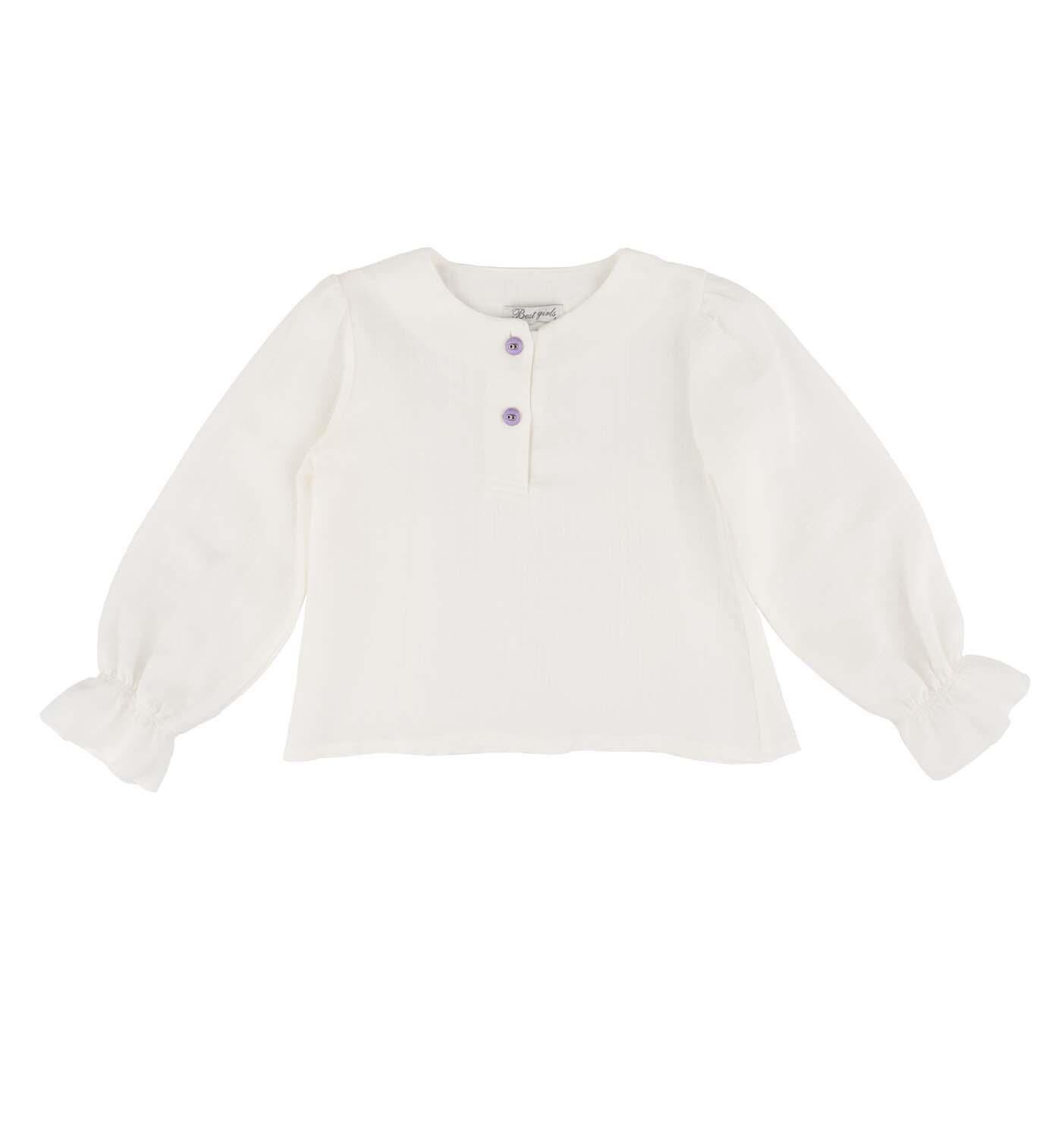 KIZ ÇOCUK DÜĞMELİ BLUZ