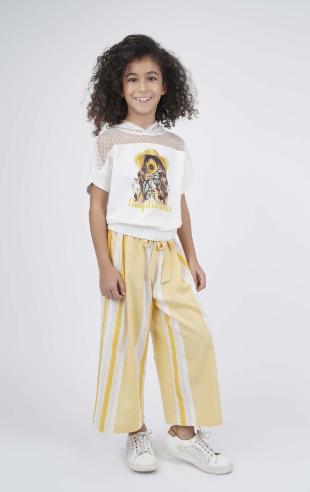 KIZ ÇOCUK KAPÜŞONLU BLUZ