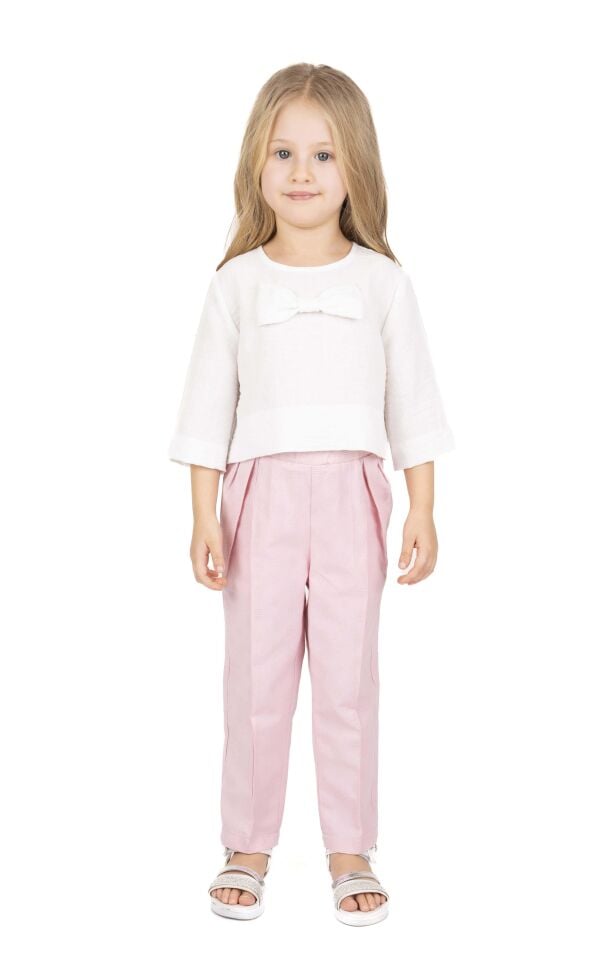 KIZ ÇOCUK KURDELELİ BLUZ