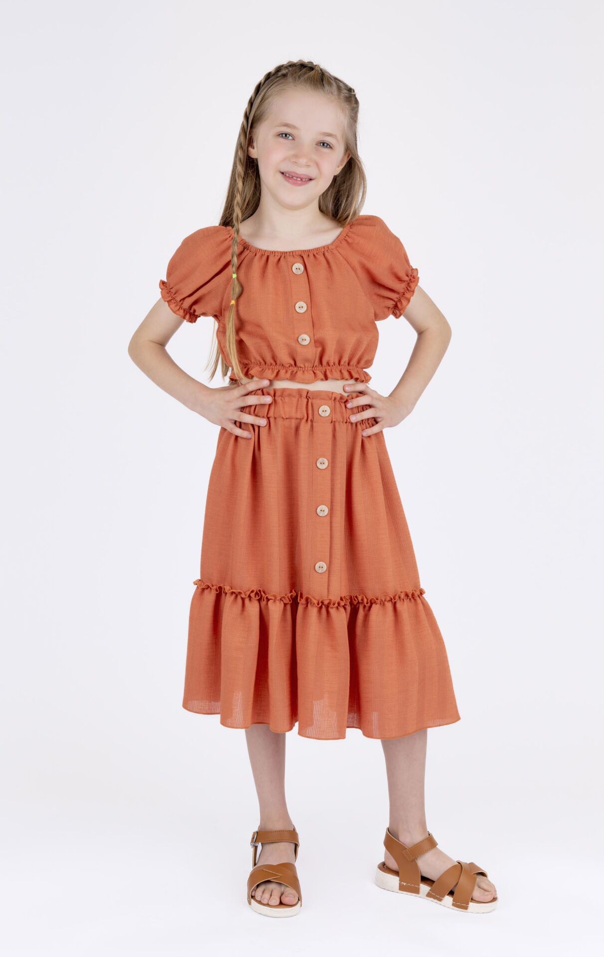 KIZ ÇOCUK CROP BLUZ