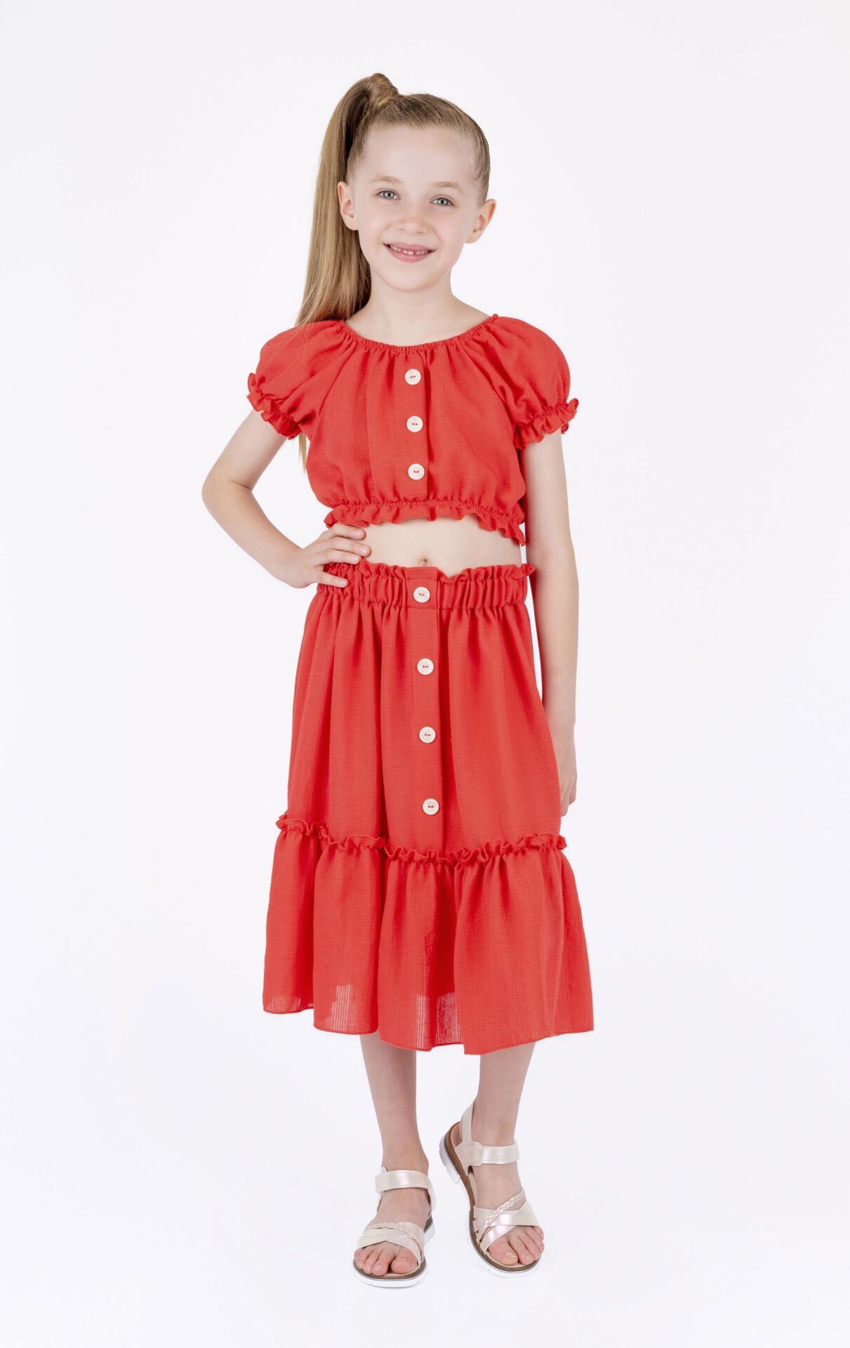 KIZ ÇOCUK CROP BLUZ