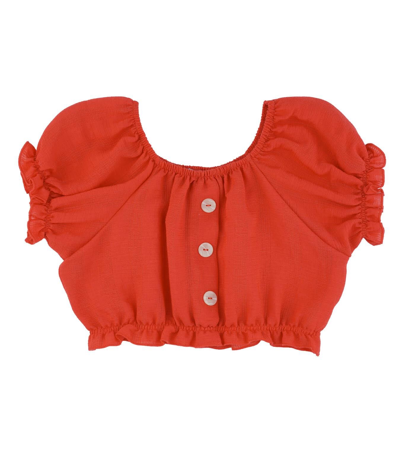 KIZ ÇOCUK CROP BLUZ