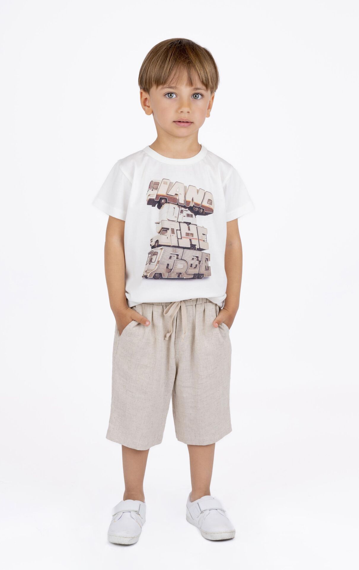 ERKEK ÇOCUK KETEN KARIŞIMLI ŞORT