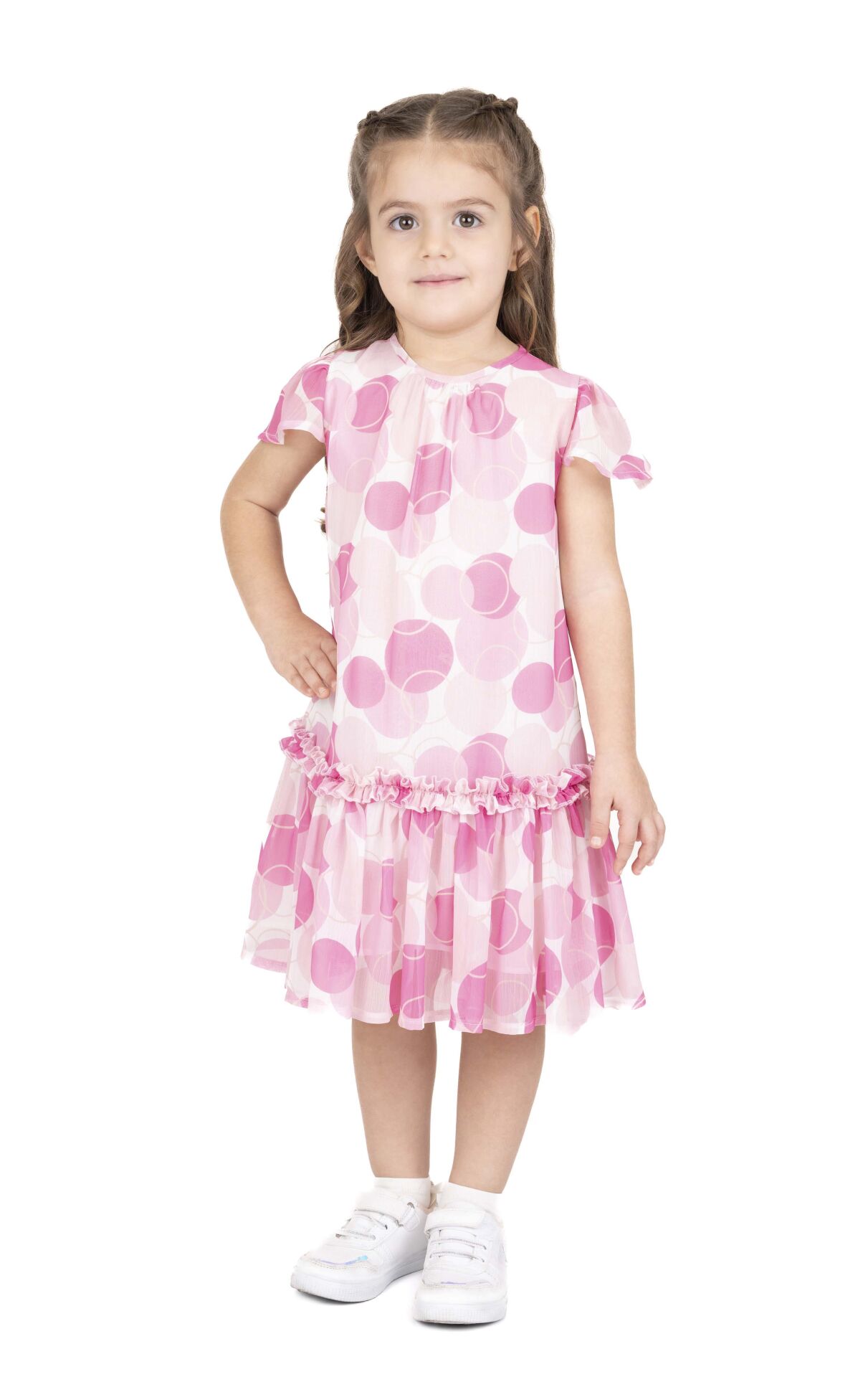 KIZ ÇOCUK DESENLİ ELBİSE