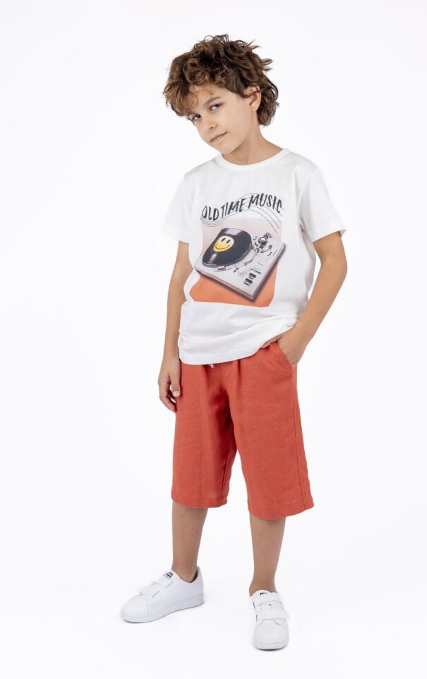 ERKEK ÇOCUK BASKILI T-SHIRT