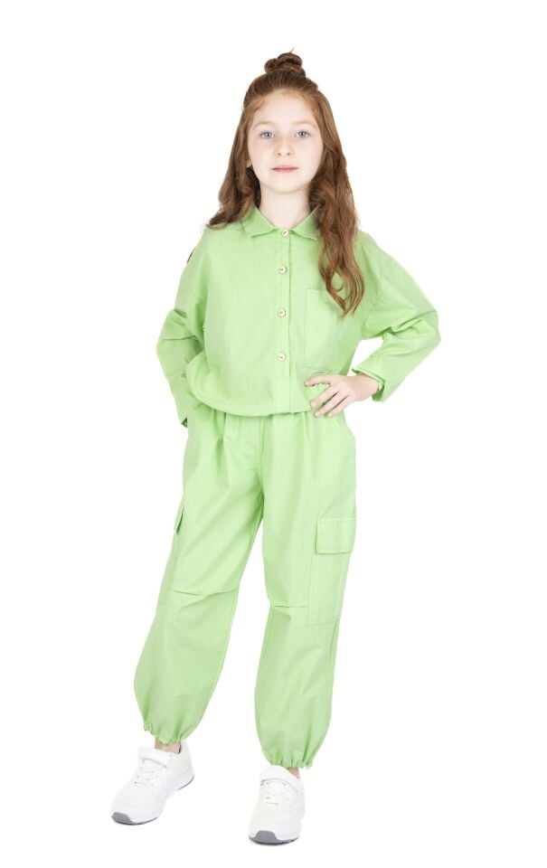 KIZ ÇOCUK LASTİKLİ PANTOLON