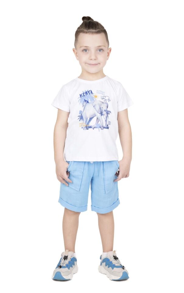 ERKEK ÇOCUK BASKILI T-SHIRT