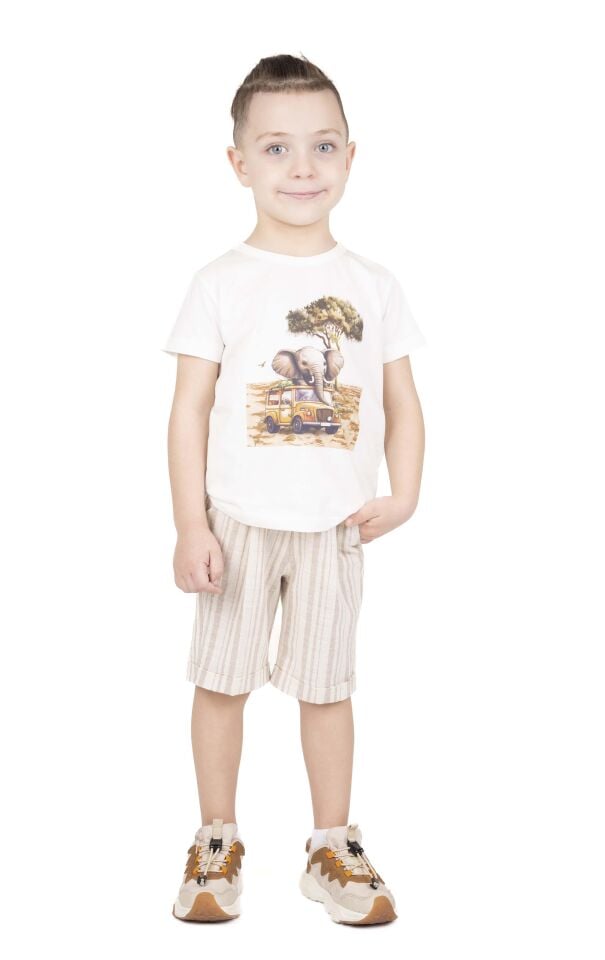 ERKEK ÇOCUK BASKILI T-SHIRT