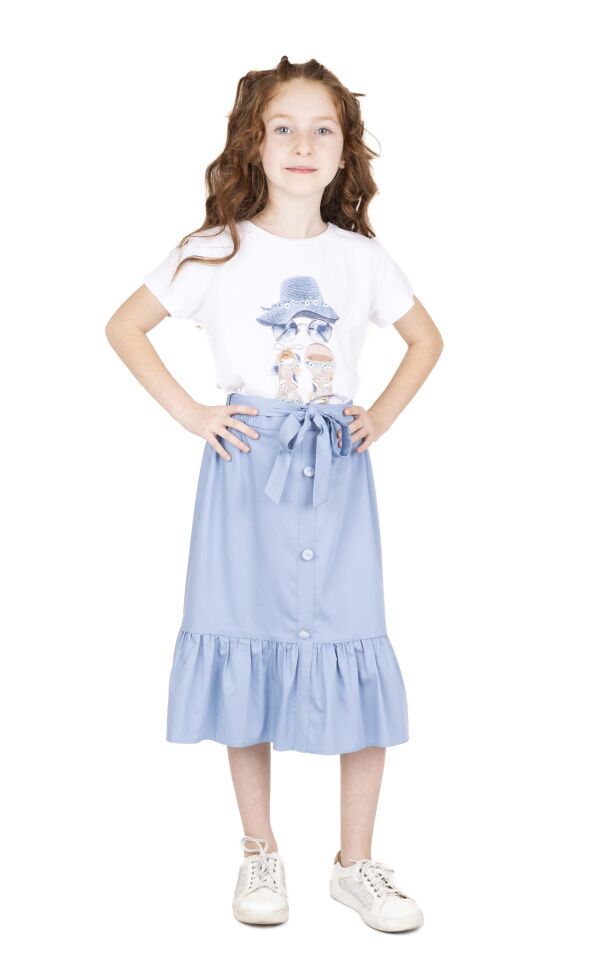 KIZ ÇOCUK BASKILI BLUZ