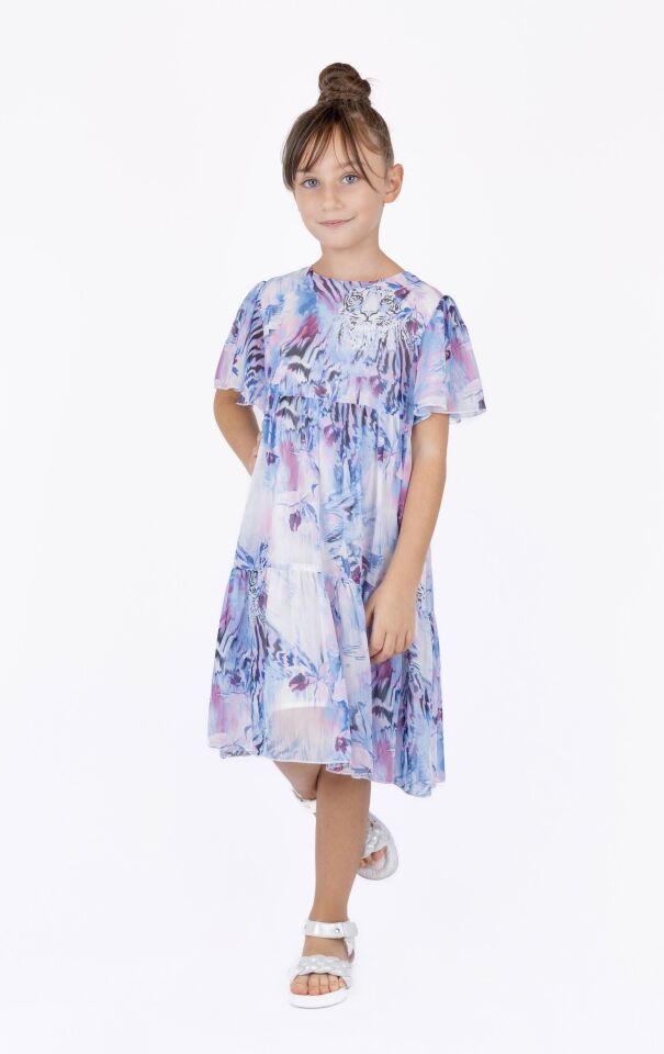 KIZ ÇOCUK ÇOK RENKLİ ELBİSE