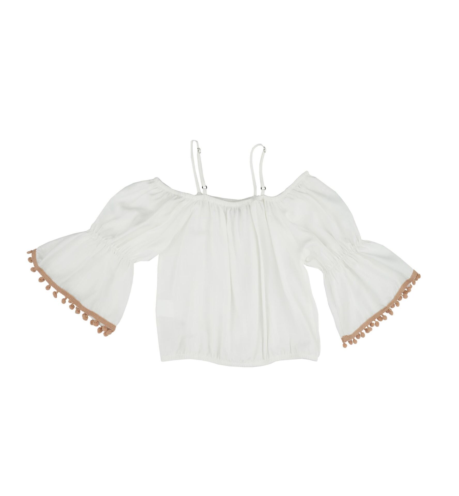 KIZ ÇOCUK DÜŞÜK OMUZLU BLUZ