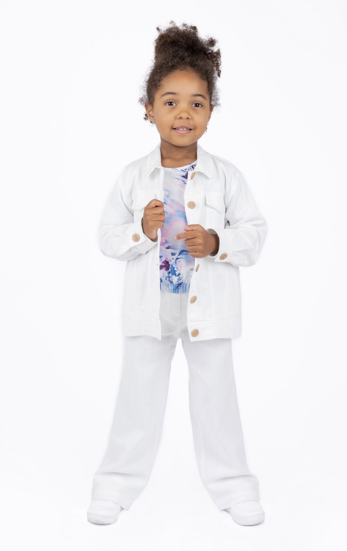 KIZ ÇOCUK DÜĞMELİ CEKET