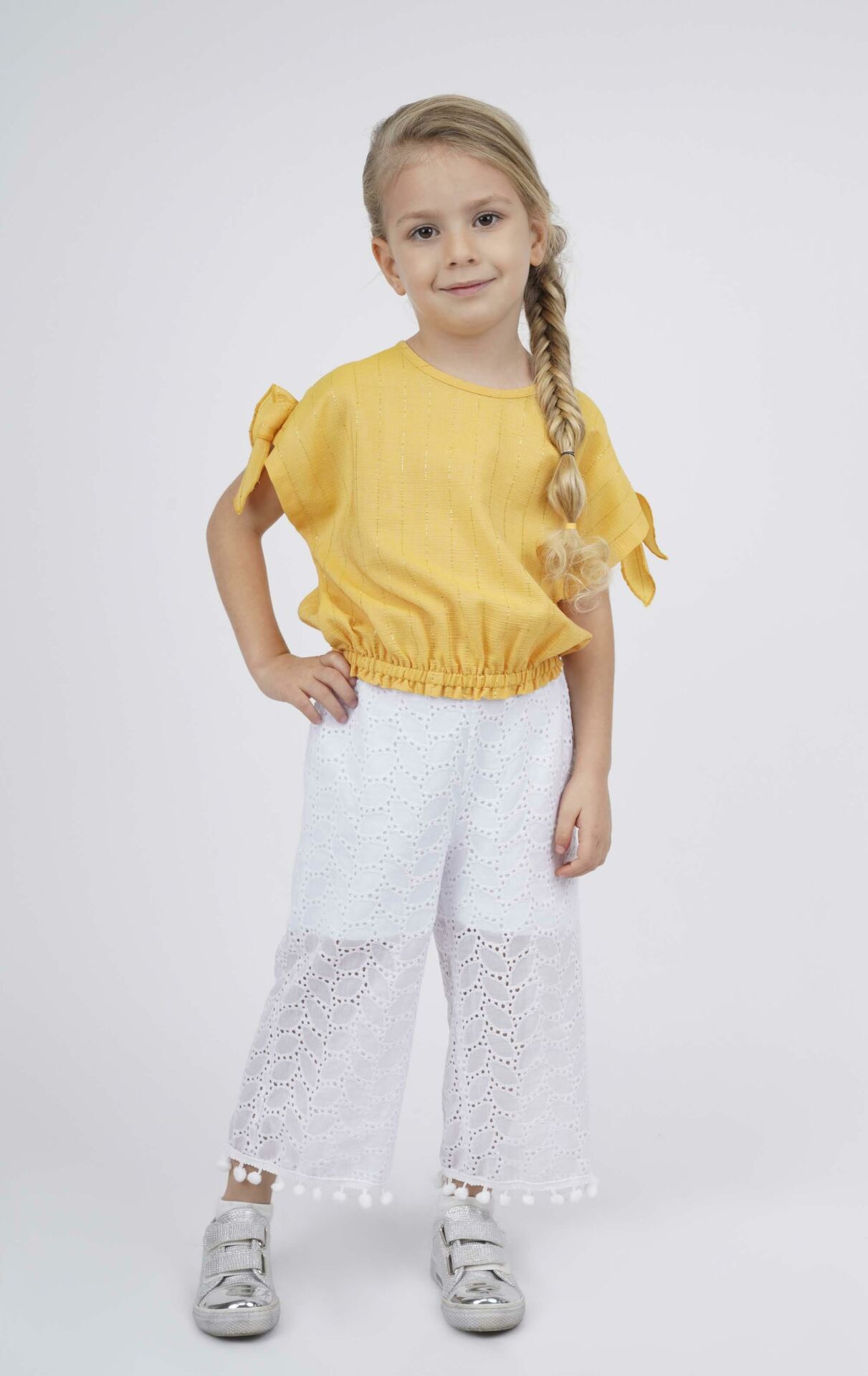 KIZ ÇOCUK PÜSKÜLLÜ FİSTO PANTOLON