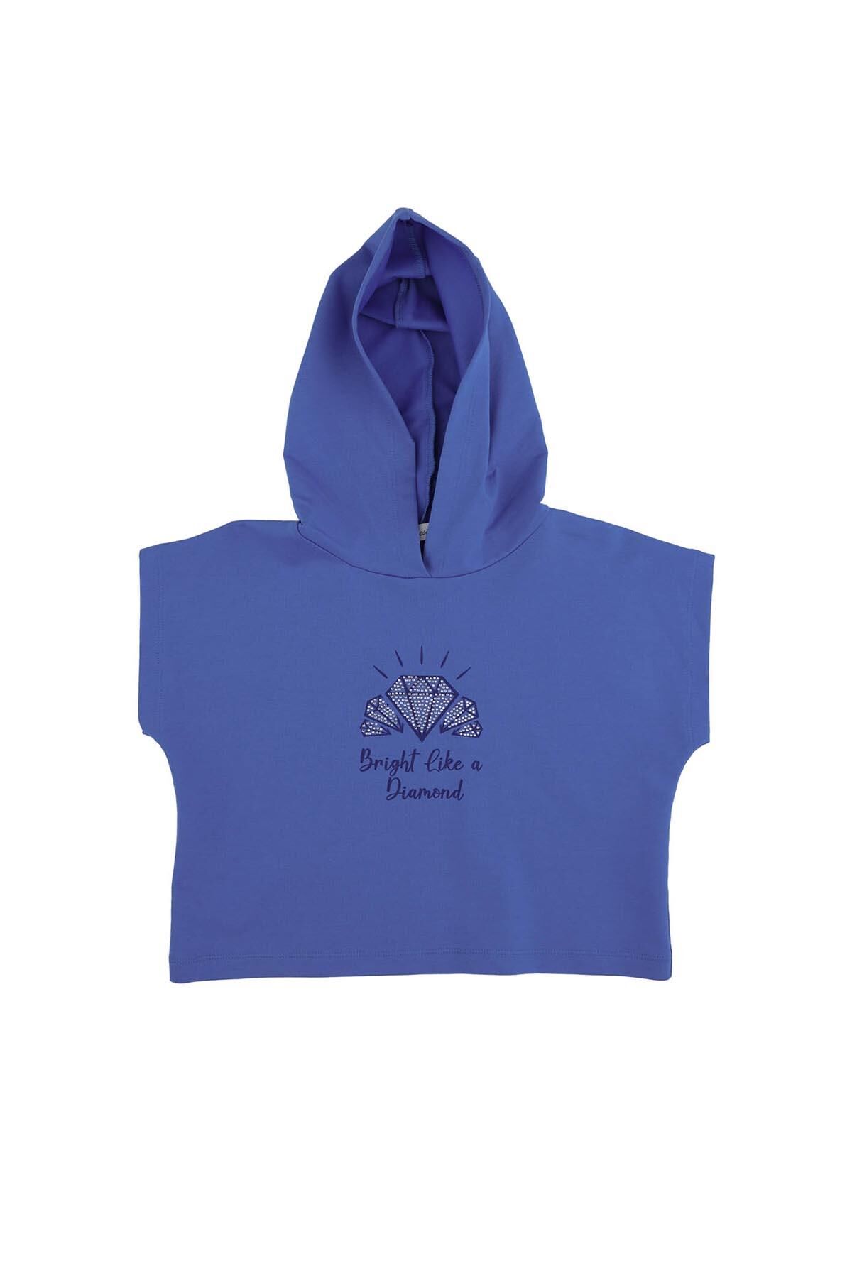 KIZ ÇOCUK KISA KOLLU SWEATSHIRT