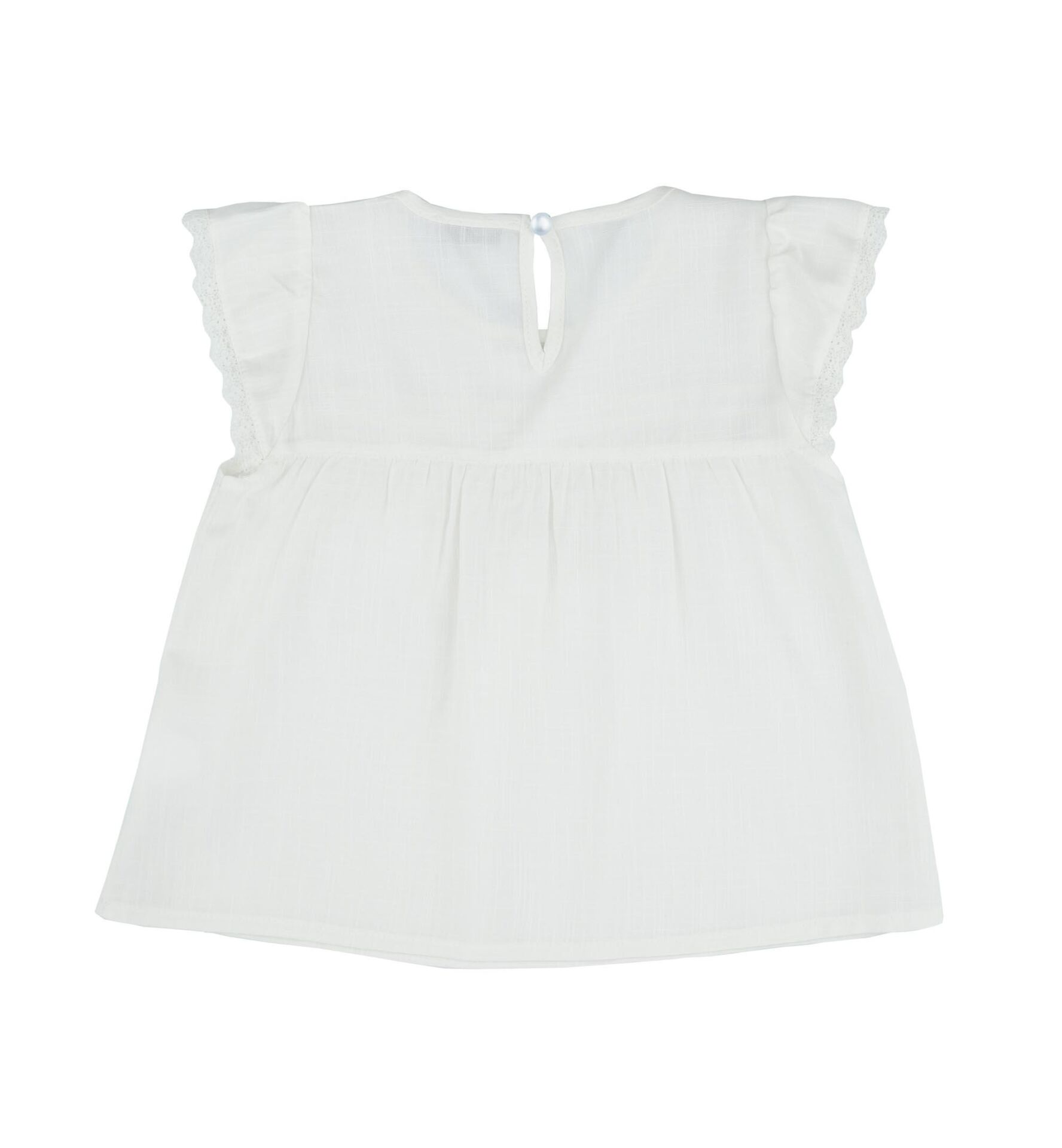 KIZ ÇOCUK DANTEL İŞLEMELİ BLUZ