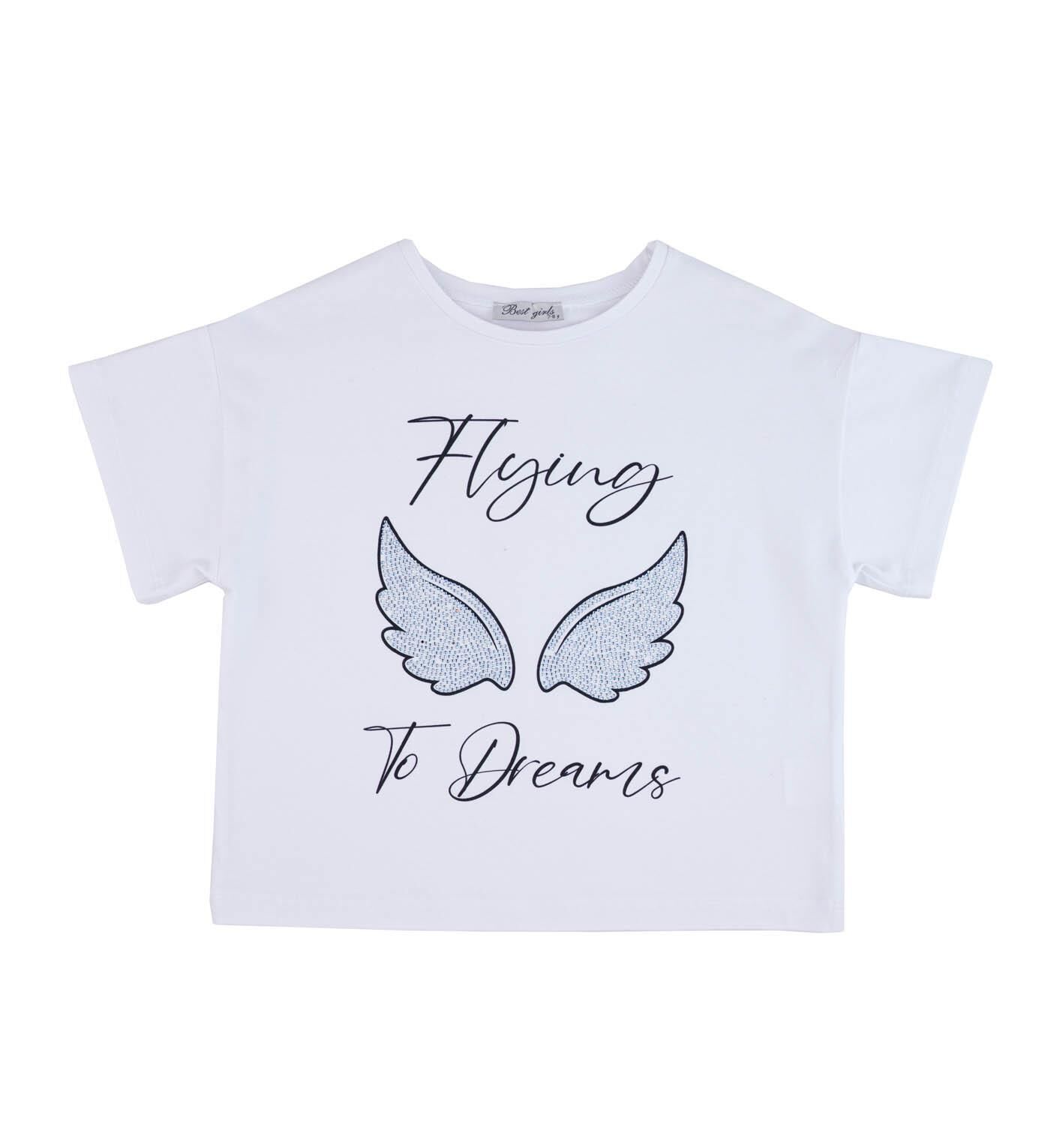 KIZ ÇOCUK TAŞ BASKILI BLUZ