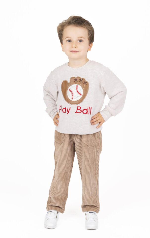 ERKEK ÇOCUK İŞLEMELİ SWEATSHIRT