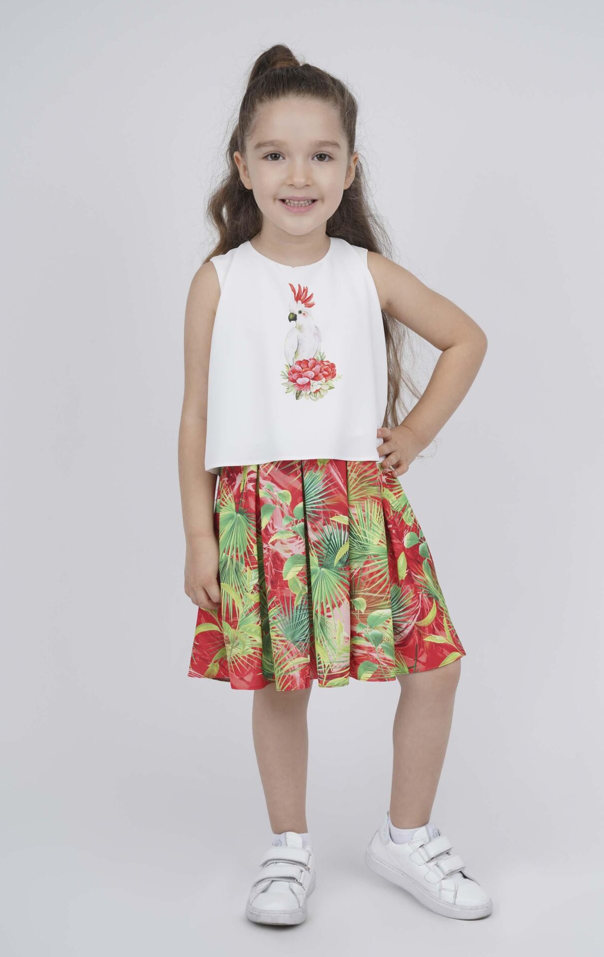 KIZ ÇOCUK DESENLİ ELBİSE