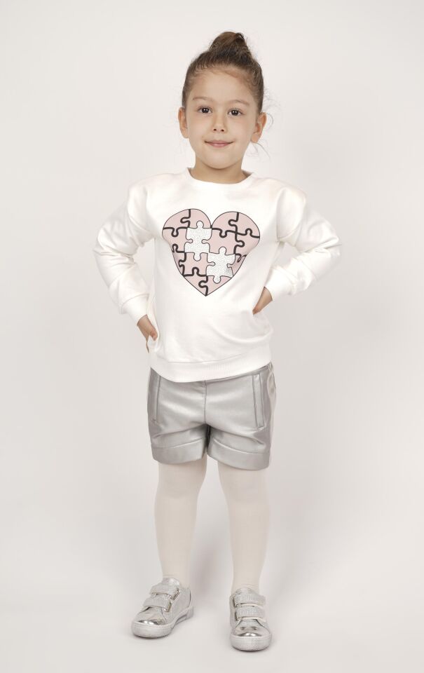 KIZ ÇOCUK DERİ ŞORT