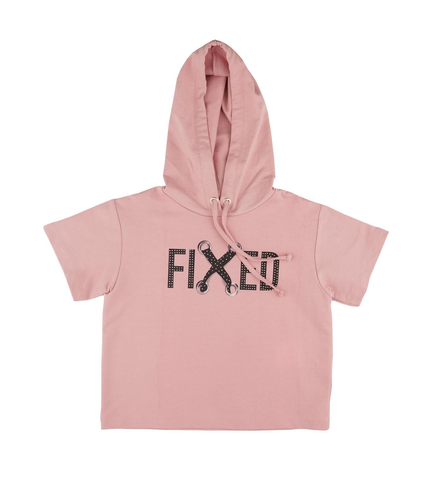 KIZ ÇOCUK KISA KOLLU SWEATSHIRT