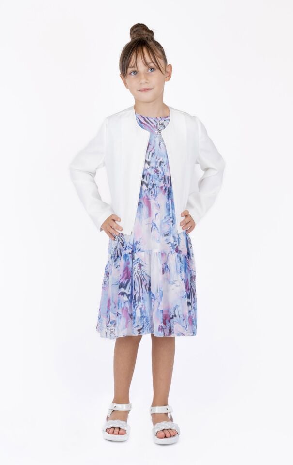 KIZ ÇOCUK FERMUARLI CROP CEKET