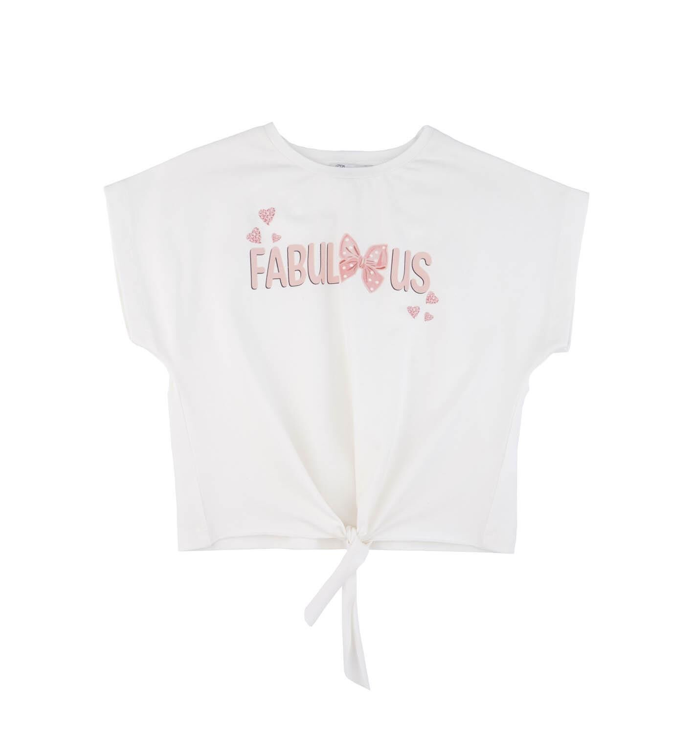 KIZ ÇOCUK BASKILI BELDEN BAĞLAMALI BLUZ