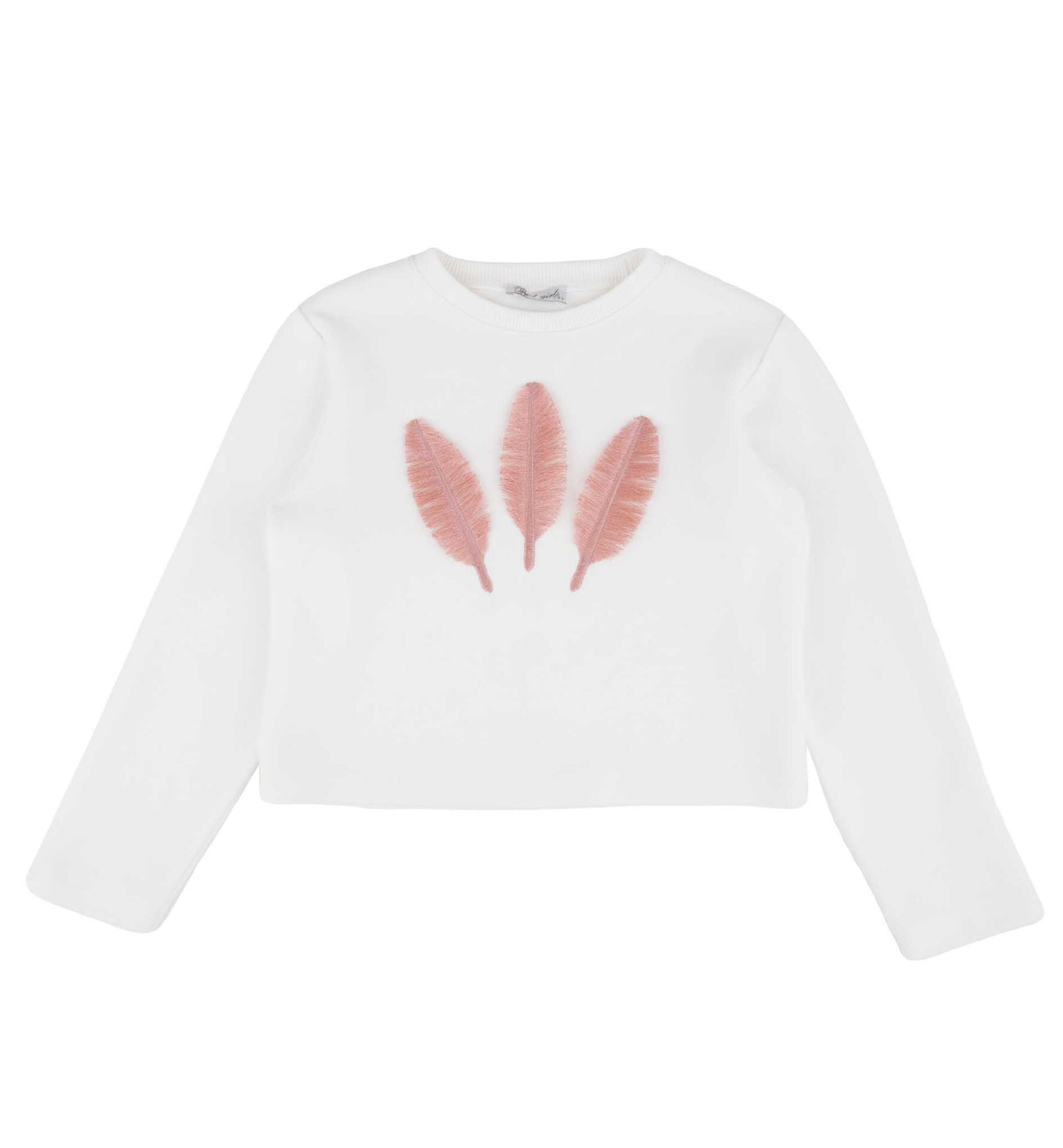 KIZ ÇOCUK PÜSKÜL NAKIŞLI SWEATSHIRT