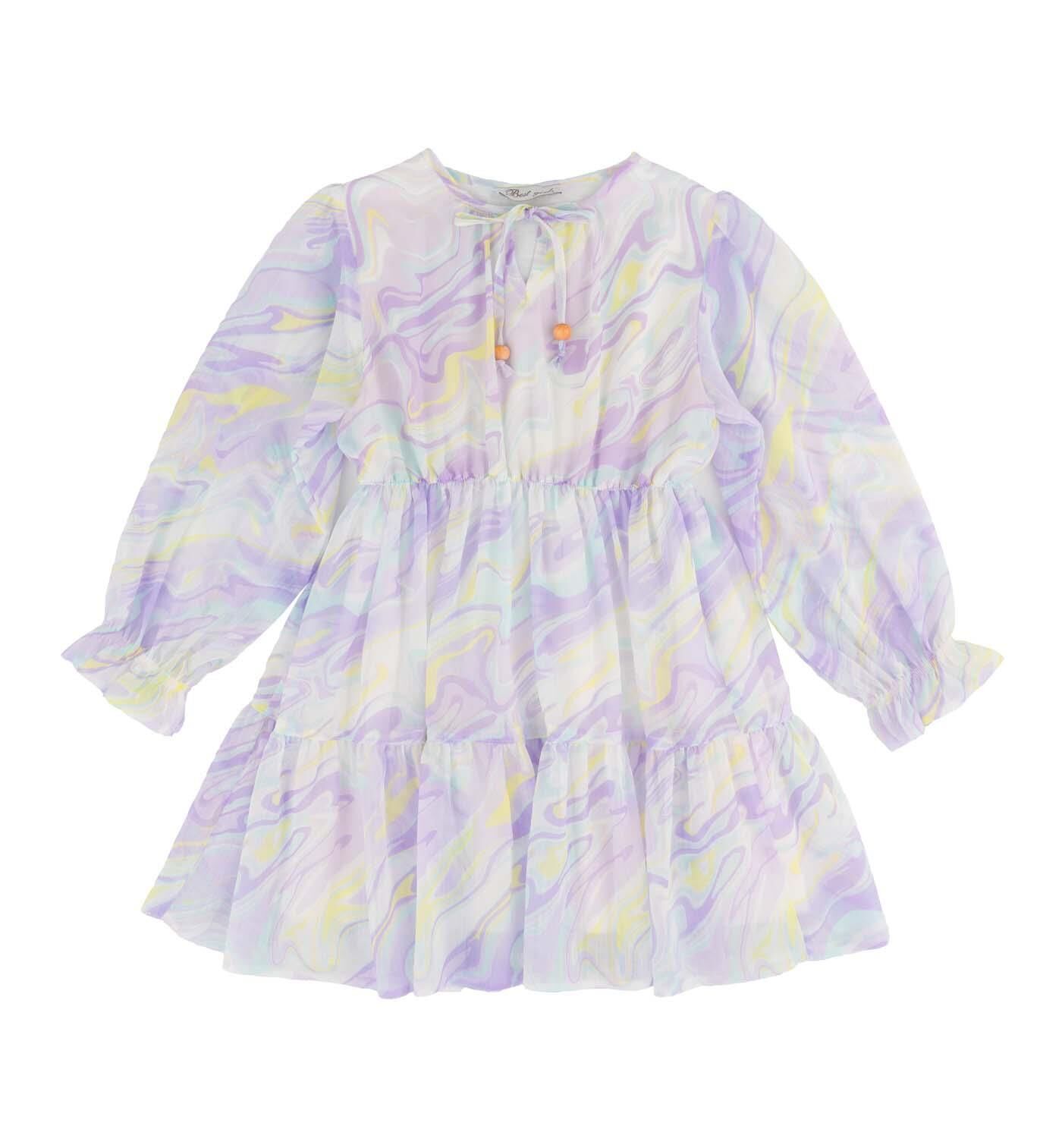 KIZ ÇOCUK DESENLİ ELBİSE