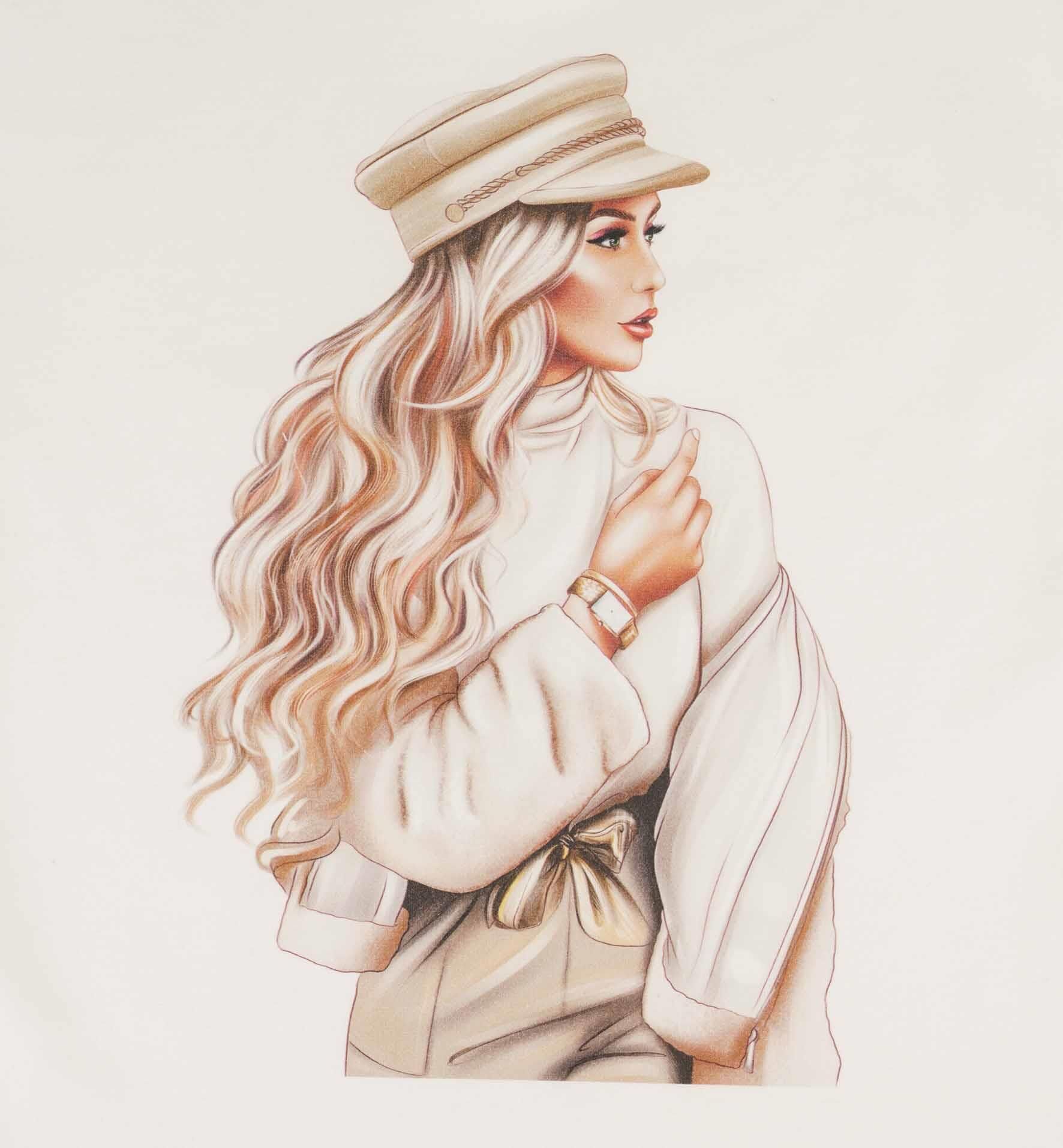 KIZ ÇOCUK BASKILI SWEATSHIRT