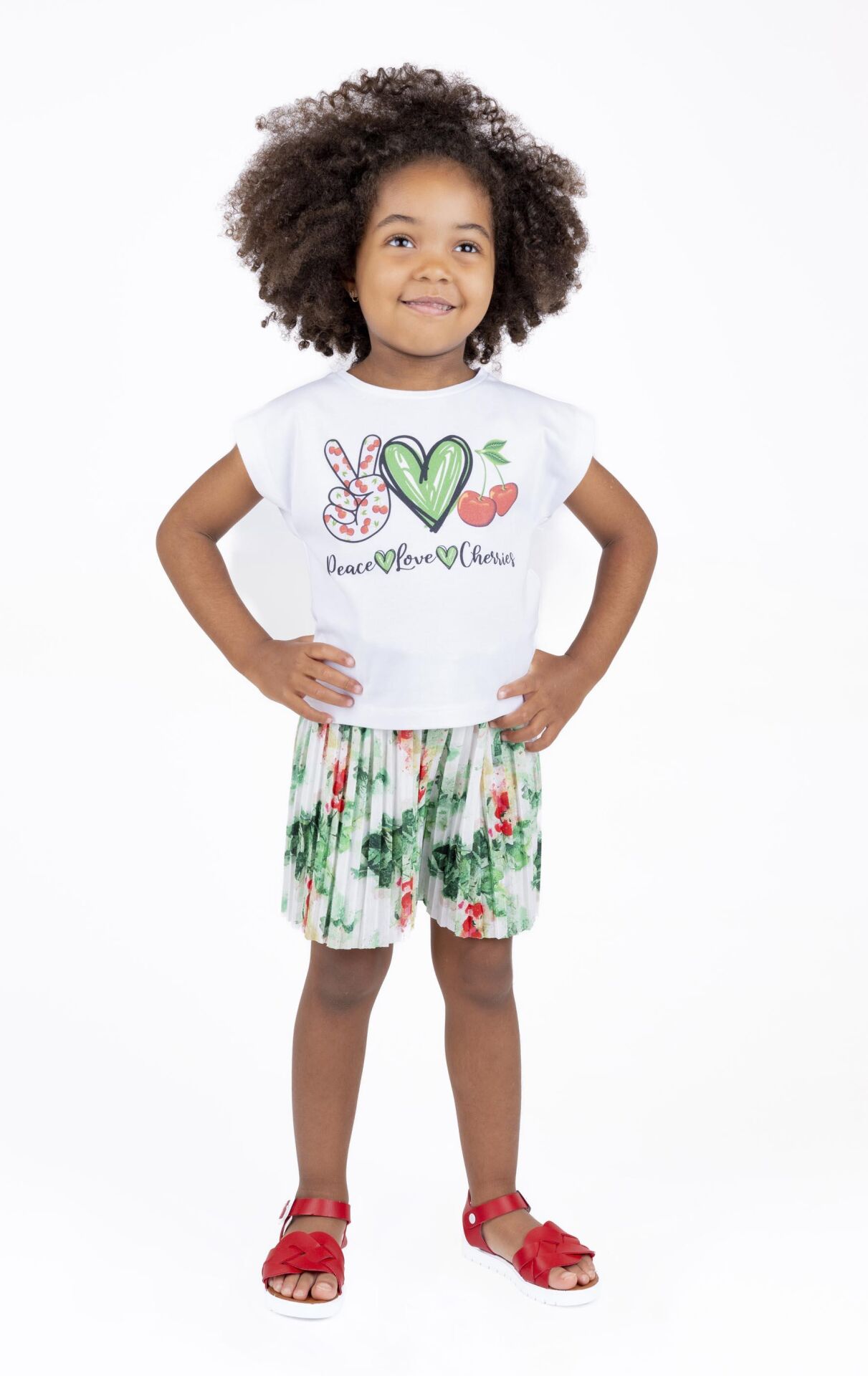 KIZ ÇOCUK PİLİLİ ŞORT