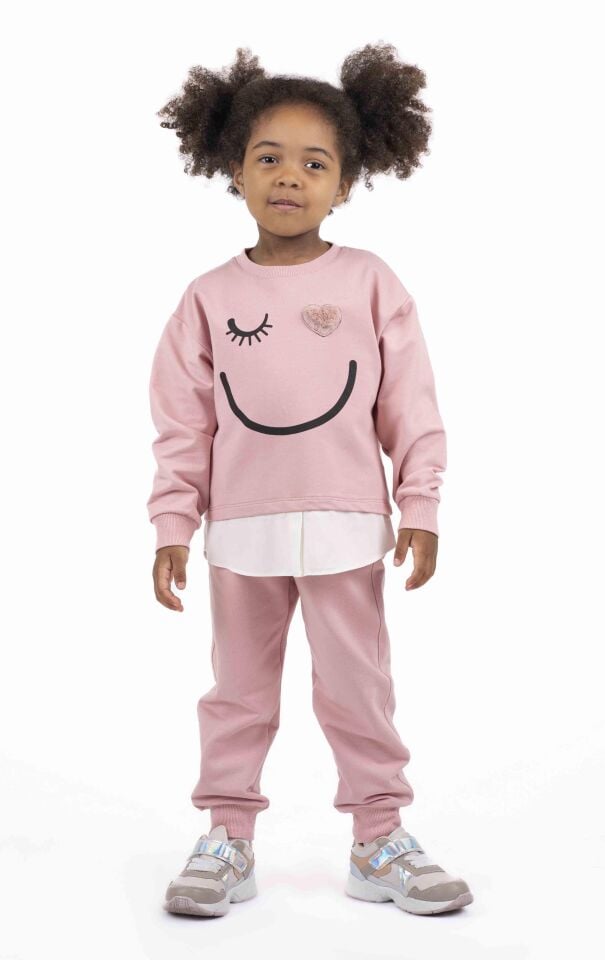 KIZ ÇOCUK BASKILI SWEATSHIRT