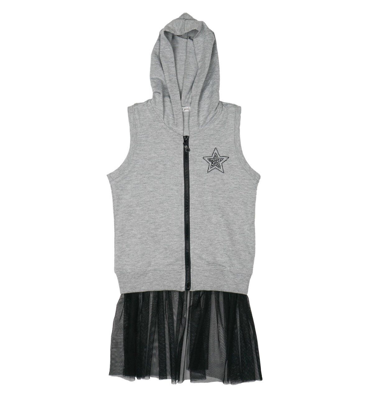 KIZ ÇOCUK TÜL DETAYLI YELEK