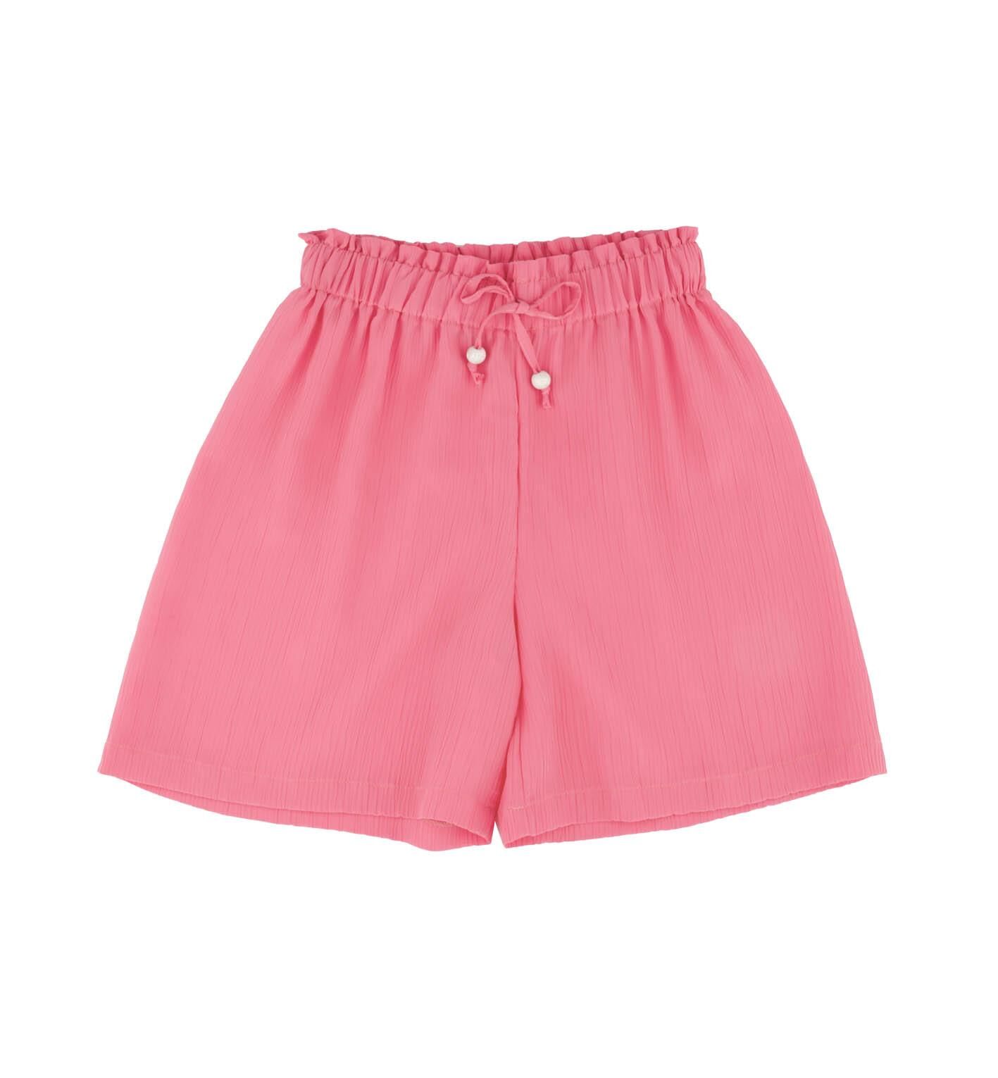 KIZ ÇOCUK BELİ LASTİKLİ ŞORT