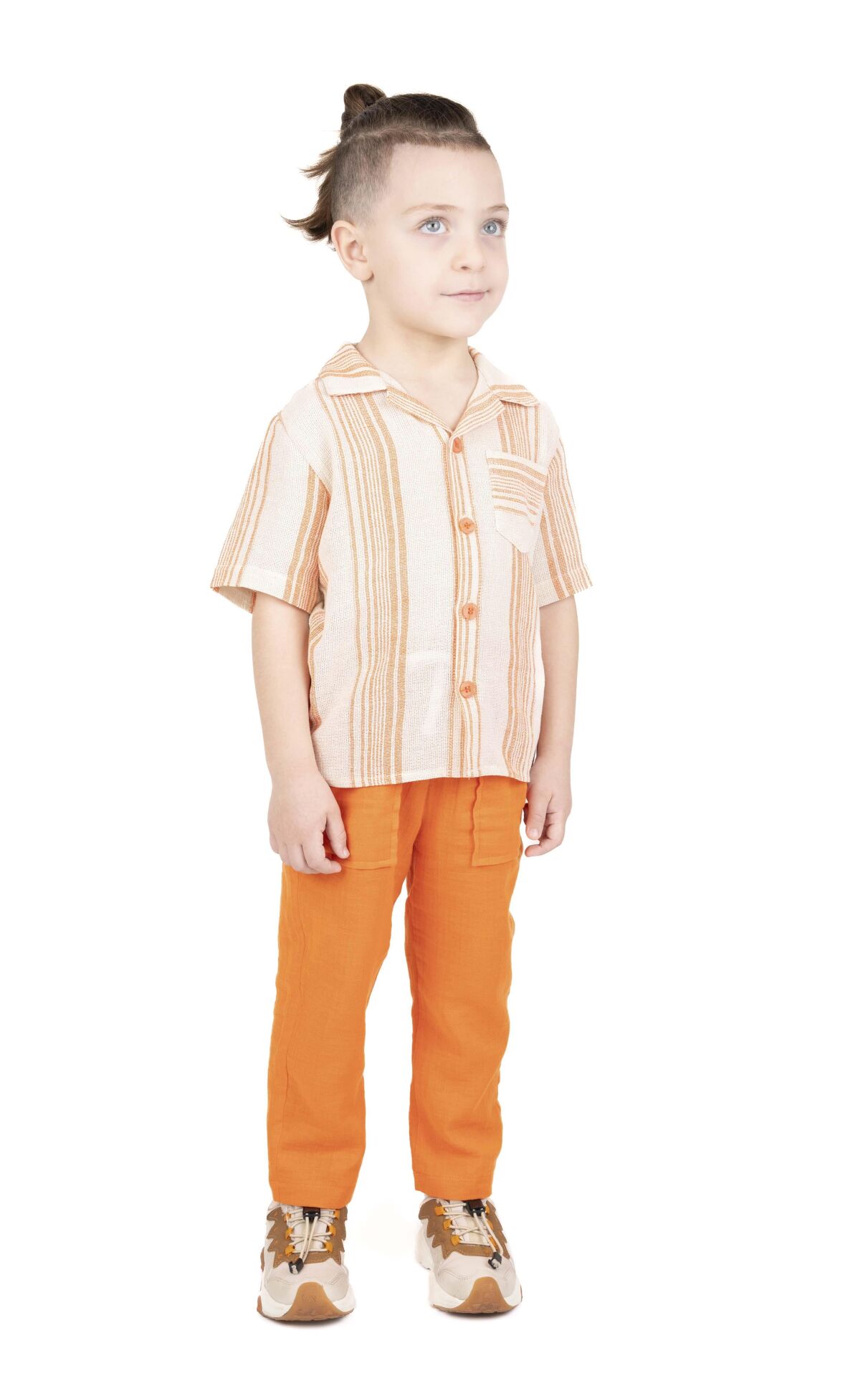 ERKEK ÇOCUK ÇİZGİLİ GÖMLEK