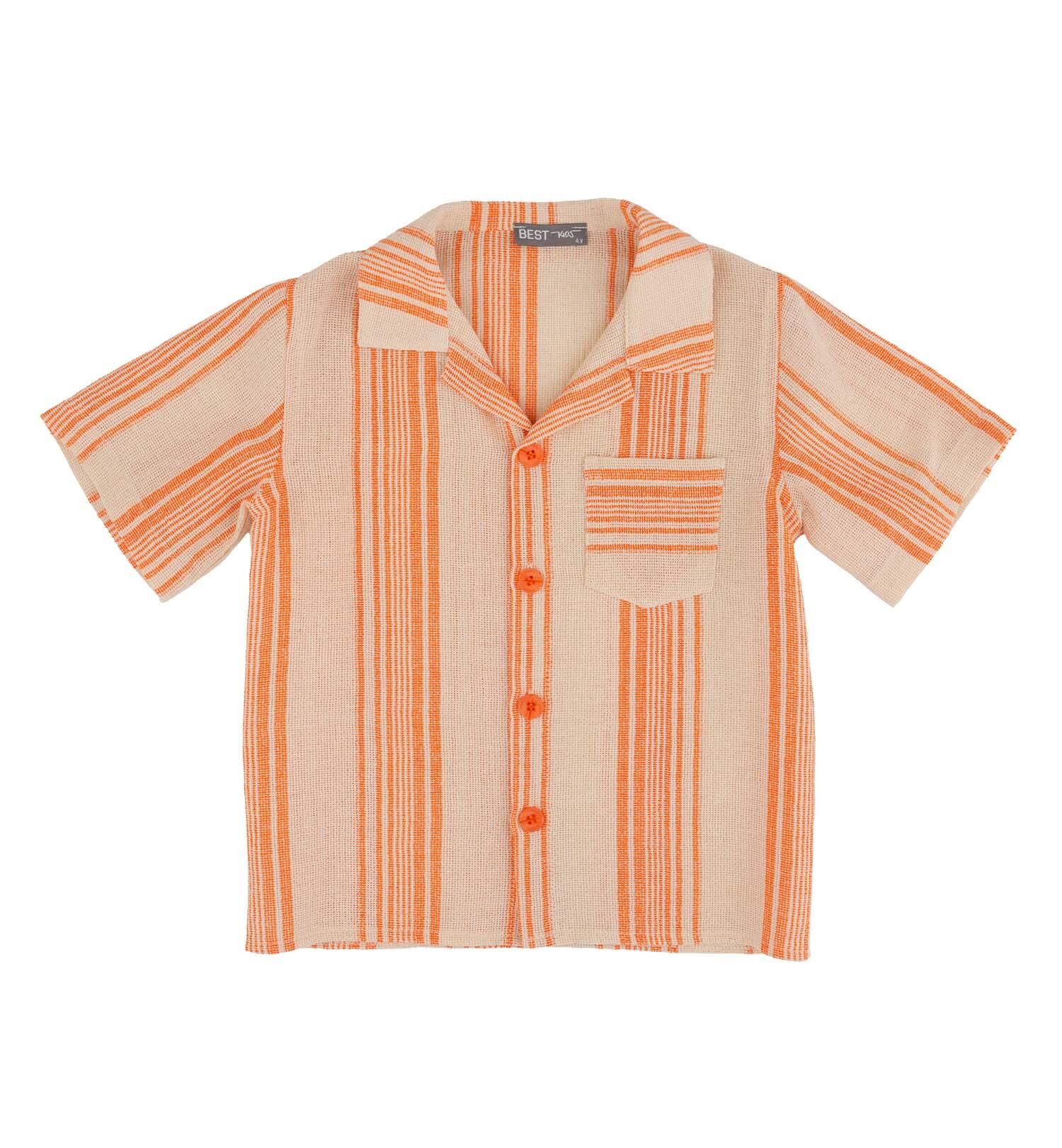 ERKEK ÇOCUK ÇİZGİLİ GÖMLEK